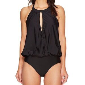 Athena Small cabana Black soft cup one piece black Swimsuit - New